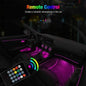 Car Interior Footwell LED Strip Lights RGB Multicolour Remote Atmosphere Lamp