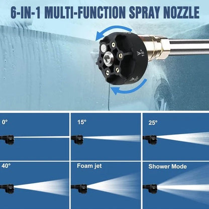 Portable Cordless Car Pressure Washer Water High Jet Wash Cleaner Gun +2 Battery