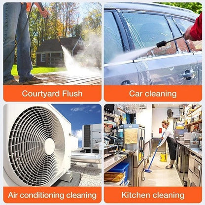 Portable Cordless Car Pressure Washer Water High Jet Wash Cleaner Gun +2 Battery