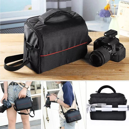DSLR SLR Camera Bag Shoulder Case Waterproof For Canon EOS Nikon Sony Panasonic
