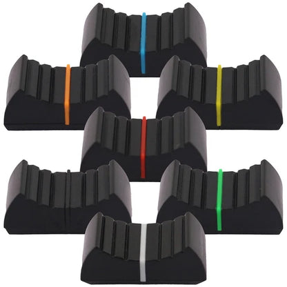 4mm / 8mm x 1.2mm Shaft Hole Linear Fader Cap with Grooved Grip Surface