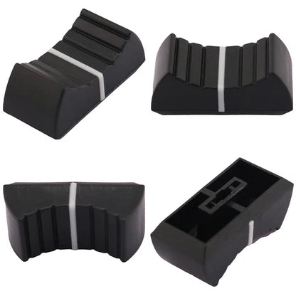4mm / 8mm x 1.2mm Shaft Hole Linear Fader Cap with Grooved Grip Surface