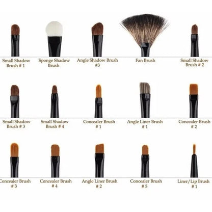 Professional 32 pcs Kabuki Make Up Brush Set & Cosmetic Brushes Bag