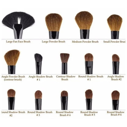 Professional 32 pcs Kabuki Make Up Brush Set & Cosmetic Brushes Bag