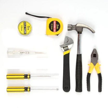 16X DIY Household Hand Tool Kit Set Home With Organiser Basic Tools Box Set